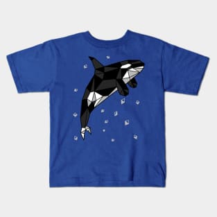 Killer whale polygon Kids T-Shirt